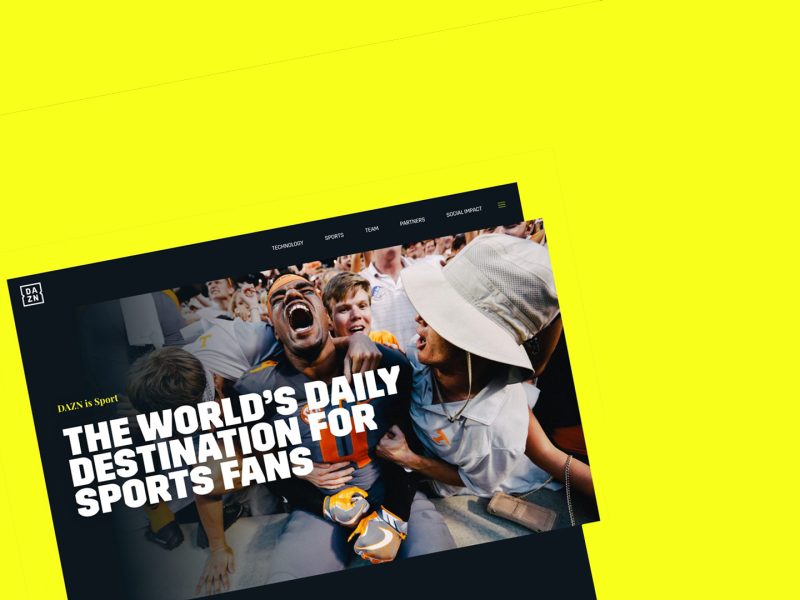 Excited sports fans wearing hats and jerseys cheer at an event. The text reads, 