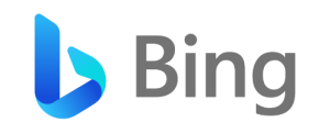 Logo for Bing AI featuring a stylized, multicolored circular icon with a gradient and the text 
